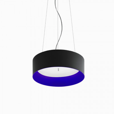 Artemide - Tagora - Tagora 570 SP LED - Design Pendelleuchte - Schwarz / Blau - Diffused Artemide - Tagora - Tagora 570 SP LED - Design Pendelleuchte - Schwarz / Blau - Diffused