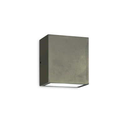 Ideal Lux - Outdoor - Argo AP1 - Außenwandleuchte aus Aluminium - Anthrazit - 100°