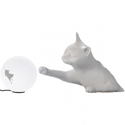 Karman - Zoo - Maoo TL – Designer-Tischlampe - Weiß matt - LS-KR-CT312 AB INT Karman - Zoo - Maoo TL – Designer-Tischlampe - Weiß matt - LS-KR-CT312 AB INT