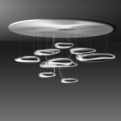 Artemide - Light Design - Mercury PL LED - Ceiling light - Chrome - LS-AR-1366110A - Warm white - 3000 K - Diffused Artemide - Light Design - Mercury PL LED - Ceiling light - Chrome - LS-AR-1366110A - Warm white - 3000 K - Diffused