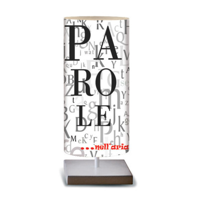 Artempo - Idra - Idra Serie Print TL - Decorated table lamp - Words - LS-AT-589