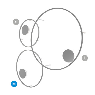 Axolight - Thin - U-Light 120 PL LED - Ceiling light modern - Grey - LS-AX-PLUL1120LEDANXX - Warm white - 3000 K - Diffused Axolight - Thin - U-Light 120 PL LED - Ceiling light modern - Grey - LS-AX-PLUL1120LEDANXX - Warm white - 3000 K - Diffused