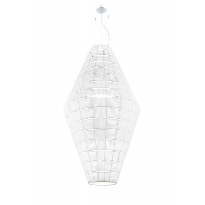 Axolight - Tissue - Layers C SP - Textile chandelier - White - LS-AX-SPLAYCXXE27BCXX Axolight - Tissue - Layers C SP - Textile chandelier - White - LS-AX-SPLAYCXXE27BCXX