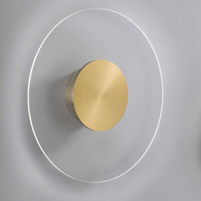 Elesi Luce - Transparency - Air AP XL LED - Minimal wall light - Brass - Diffused Elesi Luce - Transparency - Air AP XL LED - Minimal wall light - Brass - Diffused