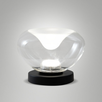 Fabas Luce - Soft - Brena TL - Metal and glass table lamp - Transparent - LS-FL-3755-30-241 - Dynamic White - Diffused Fabas Luce - Soft - Brena TL - Metal and glass table lamp - Transparent - LS-FL-3755-30-241 - Dynamic White - Diffused