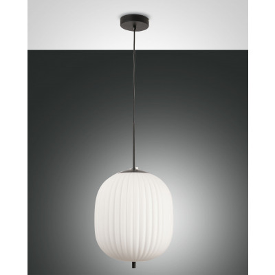 Fabas Luce - Domizia - Domizia SP M - Classic chandelier - White/Black - LS-FL-3689-45-101 Fabas Luce - Domizia - Domizia SP M - Classic chandelier - White/Black - LS-FL-3689-45-101