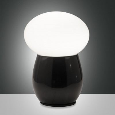 Fabas Luce - Night - Freddy TL - Design blown glass table lamp - Black - LS-FL-3752-30-101 Fabas Luce - Night - Freddy TL - Design blown glass table lamp - Black - LS-FL-3752-30-101