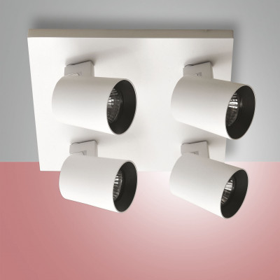 Fabas Luce - Soul - Modo PL FA4 - Ceiling light with 4 spotlights - White - LS-FL-3451-84-102 Fabas Luce - Soul - Modo PL FA4 - Ceiling light with 4 spotlights - White - LS-FL-3451-84-102