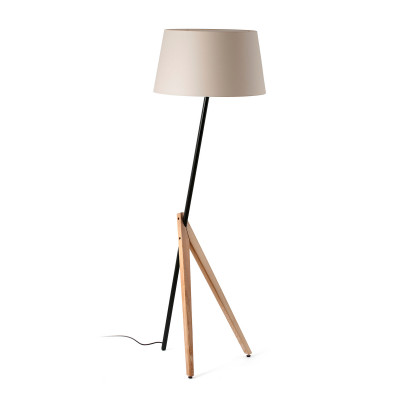 Faro - Indoor - Thana - Treewood PT - Nordic style floor lamp - Ash wood finish / matt black / ash wood - LS-FR-20056 Faro - Indoor - Thana - Treewood PT - Nordic style floor lamp - Ash wood finish / matt black / ash wood - LS-FR-20056