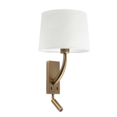 Faro - Indoor - Hotelerie - Rem-1 AP LED - Contemporary wall light - Gold/White - LS-FR-29683-2P0111 Faro - Indoor - Hotelerie - Rem-1 AP LED - Contemporary wall light - Gold/White - LS-FR-29683-2P0111