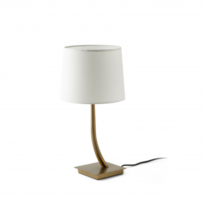 Faro - Indoor - Hotelerie - Rem TL - Modern table lamp with lampshade - Gold/White - LS-FR-29685-04