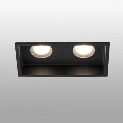 Faro - Indoor - Incasso - Hyde Square-2-2x FA-RE - Recessed spotlight - Black - LS-FR-40125 Faro - Indoor - Incasso - Hyde Square-2-2x FA-RE - Recessed spotlight - Black - LS-FR-40125