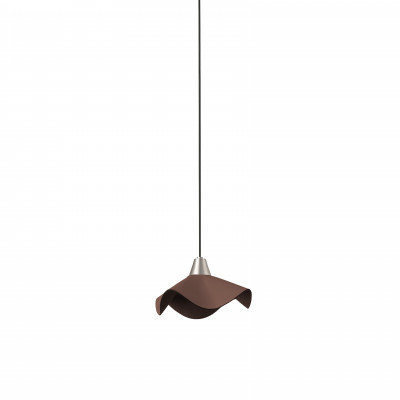 Faro - Indoor - Modern lights - Helga SP LED - Chandelier with leather lampshade - Brown - LS-FR-66229 - Warm white - 3000 K - 60° Faro - Indoor - Modern lights - Helga SP LED - Chandelier with leather lampshade - Brown - LS-FR-66229 - Warm white - 3000 K - 60°