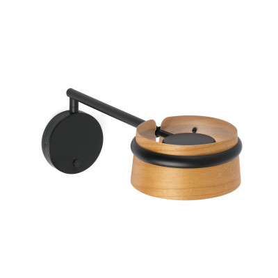 Faro - Indoor - Modern lights - Loop-2 AP LED - Design wall light - Cherry wood - LS-FR-29566 - Super warm - 2700 K - Diffused