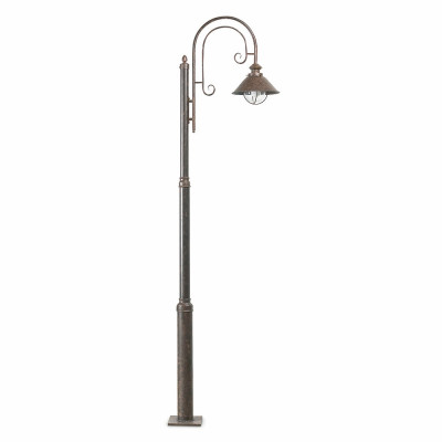 Faro - Outdoor - Nautica - Nautica 1L PT - Outood LED bollard with one light in rustic style - Rust - LS-FR-71116 Faro - Outdoor - Nautica - Nautica 1L PT - Outood LED bollard with one light in rustic style - Rust - LS-FR-71116