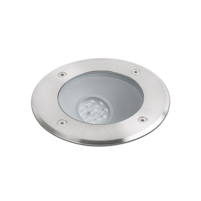 Faro - Outdoor - Tecno - Salt FA LED - Drivable recessed LED spotlight in steel - Nichel matt - LS-FR-70591 - Warm white - 3000 K - 45° Faro - Outdoor - Tecno - Salt FA LED - Drivable recessed LED spotlight in steel - Nichel matt - LS-FR-70591 - Warm white - 3000 K - 45°