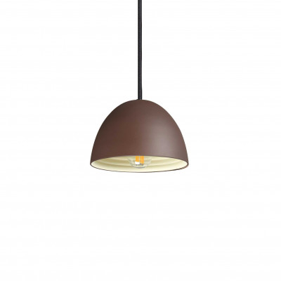 Ideal Lux - Industrial - Folk SP1 D18 - Pendant lamp - Coffee - LS-IL-174204