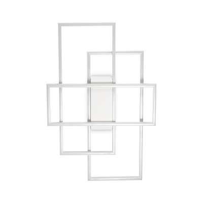 Ideal Lux - Wall - Frame-1 PL - Design wall and ceiling lamp with rectangular shape - White - Diffused Ideal Lux - Wall - Frame-1 PL - Design wall and ceiling lamp with rectangular shape - White - Diffused