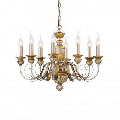 Ideal Lux - Chandelier - Firenze SP8 Oro - Pendant lamp - Gold - LS-IL-020839