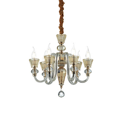 Ideal Lux - Chandelier - Strauss SP6 - Pendant lamp - Gold - LS-IL-140605