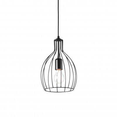 Ideal Lux - Industrial - Ampolla-2 SP1 - Pendant lamp - Black - LS-IL-148151
