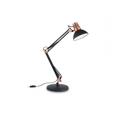 Ideal Lux - Office - WALLY TL1 - Office lamp - Black/Copper - LS-IL-061191