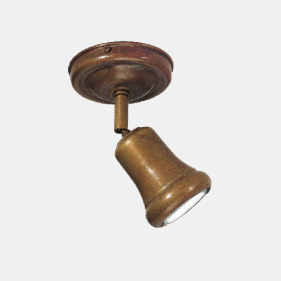 Il fanale - Mini - Mini FA orientable - Adjustable ceiling light - Satin brass - LS-IF-208-23-OO