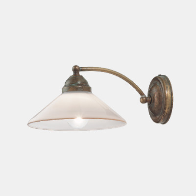 Il fanale - Up and down - Country-1 AP curvo - Vintage wall light - Brass - LS-IF-081-17-OV Il fanale - Up and down - Country-1 AP curvo - Vintage wall light - Brass - LS-IF-081-17-OV