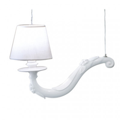 Karman - Chandelier - Deja-Vu L60 lampshade SP - Chandelier with textile lampshade - Matt White - LS-KR-SE1174BINT Karman - Chandelier - Deja-Vu L60 lampshade SP - Chandelier with textile lampshade - Matt White - LS-KR-SE1174BINT