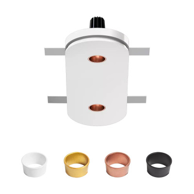 Linea Light - Gypsum Coloring - Gypsum Coloring R2 15W 198-264 V - Ceiling spotlight in plaster with two lights - White