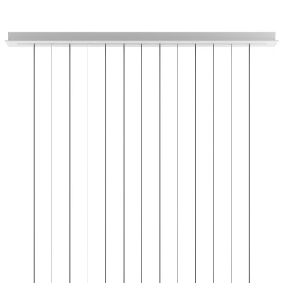Lodes - Canopies - Canopie long Track system - Linear track max 11 suspensions - Matt White - LS-ST-100030 Lodes - Canopies - Canopie long Track system - Linear track max 11 suspensions - Matt White - LS-ST-100030