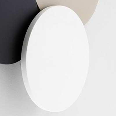Lumen Center - Brawall - Brawall AP L Roud LED - Contemporary design wall light - White - LS-LC-BRAW105L30 - Warm white - 3000 K - Diffused Lumen Center - Brawall - Brawall AP L Roud LED - Contemporary design wall light - White - LS-LC-BRAW105L30 - Warm white - 3000 K - Diffused
