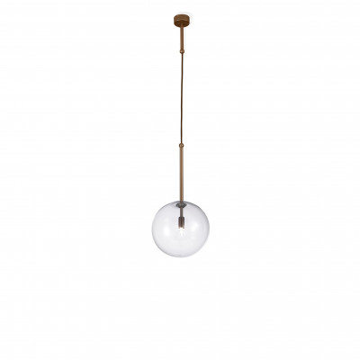 Metal Lux - Bubble - Estro SP 1L - Chandelier with sphere diffusor - Burnished - LS-ML-267-501-04 Metal Lux - Bubble - Estro SP 1L - Chandelier with sphere diffusor - Burnished - LS-ML-267-501-04