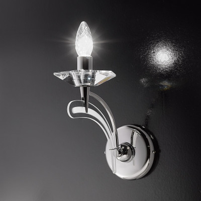 Metal Lux - New Classic - Icaro AP 1L - Classic wall light - Chrome - LS-ML-197-101