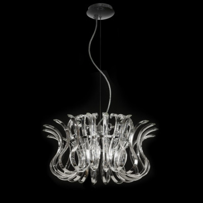 Metal Lux - Wave - Wave SP 6L - Chandelier modern six light - Chrome/Trasparent - LS-ML-234-150 Metal Lux - Wave - Wave SP 6L - Chandelier modern six light - Chrome/Trasparent - LS-ML-234-150