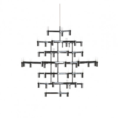 Nemo - Crown - Crown Magnum SP - Modern modular chandelier - Black - LS-NL-CRO-HNW-5A Nemo - Crown - Crown Magnum SP - Modern modular chandelier - Black - LS-NL-CRO-HNW-5A