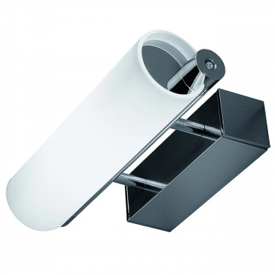 Nemo - Geometrica - Norma AP S - Small wall light for bathroom - Chrome/White - LS-NL-NOR-LLW-35 - Warm white - 3000 K - Diffused