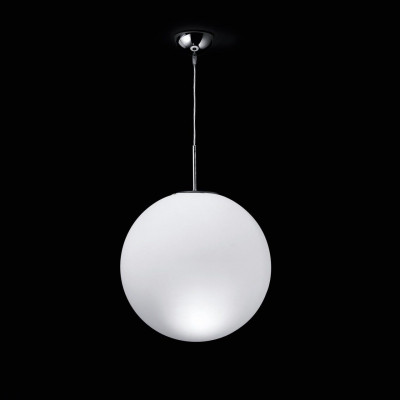 Nemo - Round - Asteroide SP L - Large spherical design chandelier - Chrome/White - LS-NL-AST-EHC-54 Nemo - Round - Asteroide SP L - Large spherical design chandelier - Chrome/White - LS-NL-AST-EHC-54