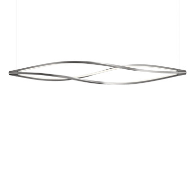 Nemo - Spirale - In The Wind horizontal SP LED - Chandelier modern - Grey - LS-NL-ITW-LDW-56 - Super warm - 2700 K - Diffused Nemo - Spirale - In The Wind horizontal SP LED - Chandelier modern - Grey - LS-NL-ITW-LDW-56 - Super warm - 2700 K - Diffused