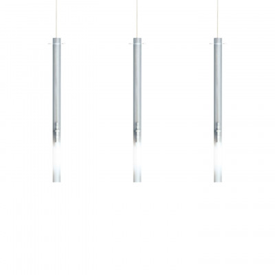 Nemo - Tubes - Canna Nuda PL S - Chandelier with tube diffusor - Satin-finished nickel - LS-NL-CAN-HSW-51 Nemo - Tubes - Canna Nuda PL S - Chandelier with tube diffusor - Satin-finished nickel - LS-NL-CAN-HSW-51