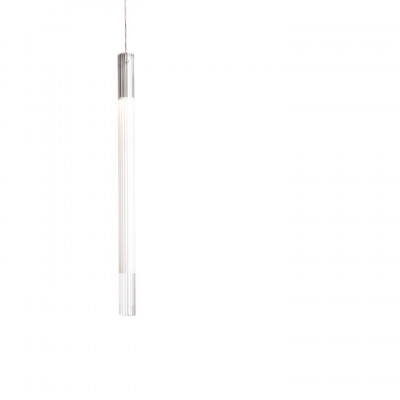 Nemo - Tubes - Ilium SP M - Chandelier with tube diffusor - Aluminium/Opal - LS-NL-ILI-HHC-51 Nemo - Tubes - Ilium SP M - Chandelier with tube diffusor - Aluminium/Opal - LS-NL-ILI-HHC-51