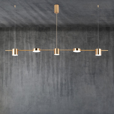 Sikrea - Linee - Emma 5 SP - Chandelier five light - Brushed brass - Diffused Sikrea - Linee - Emma 5 SP - Chandelier five light - Brushed brass - Diffused