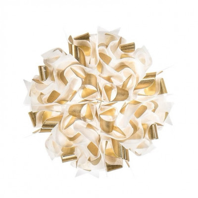 Slamp - Veli - Veli Aurea AP PL M - Design wall or ceiling light - White / gold - LS-SL-VELCM00WHG00000000EU Slamp - Veli - Veli Aurea AP PL M - Design wall or ceiling light - White / gold - LS-SL-VELCM00WHG00000000EU