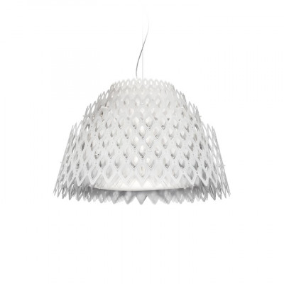 Slamp - Charlotte&Chantal - Half Charlotte SP - Dome LED suspension - White - LS-SL-CHR88SOS0003W_000 - Super warm - 2700 K - Diffused