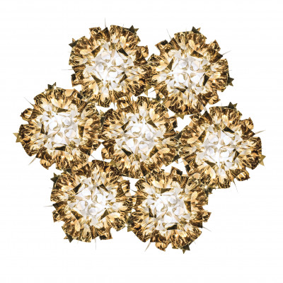 Slamp - Veli - Veli 7SP - Glamorous suspension - Crystal/Gold - LS-SL-VELSOVSGLD04T00000EU