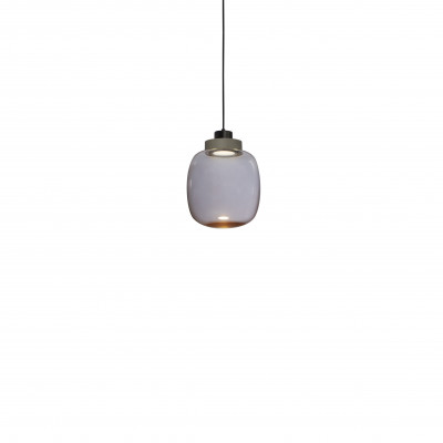 Tooy - Ball - Legier SP 1L S - Suspension lamp in blown glass - Fumé - LS-TO-557.22.C74-C30-F - Super warm - 2700 K - Diffused Tooy - Ball - Legier SP 1L S - Suspension lamp in blown glass - Fumé - LS-TO-557.22.C74-C30-F - Super warm - 2700 K - Diffused