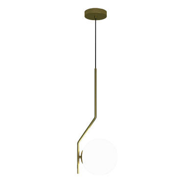 ACB - Lampes sphériques - Maui SP - Suspension avec diffuseur à sphère - Or opaque / opalin - LS-AC-C81631O ACB - Lampes sphériques - Maui SP - Suspension avec diffuseur à sphère - Or opaque / opalin - LS-AC-C81631O