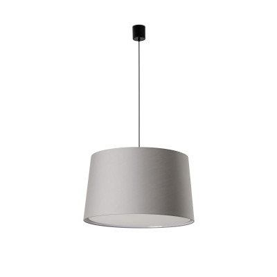 Faro - Indoor - Sweet - Windsor SP - Suspension grande avec abat-jour en tissu - Gris / noir mat - LS-FR-20229-132 Faro - Indoor - Sweet - Windsor SP - Suspension grande avec abat-jour en tissu - Gris / noir mat - LS-FR-20229-132