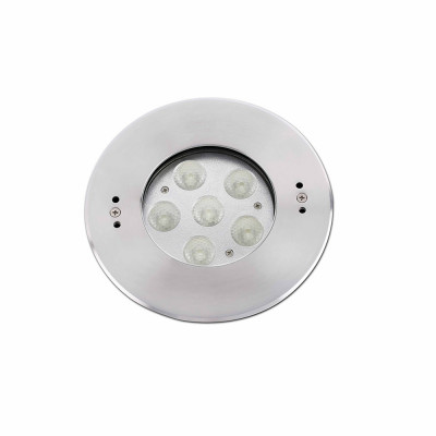 Faro - Outdoor - Tecno - Edel FA LED - Spot de sol LED encastrable d'extérieur - Nickel mat - LS-FR-70455 - Blanc naturel - 4000 K - 30°