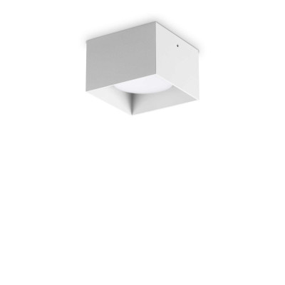 Ideal Lux - Industrial - Spike PL Square - Plafonnier moderne carré - Blanc - LS-IL-317489 Ideal Lux - Industrial - Spike PL Square - Plafonnier moderne carré - Blanc - LS-IL-317489
